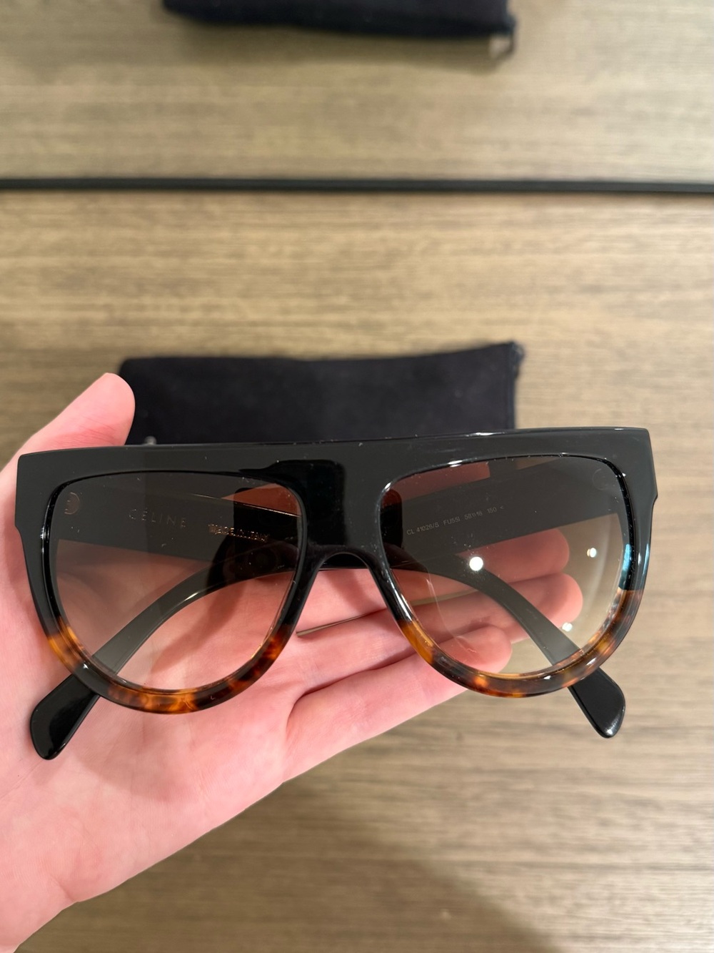Celine CL 41026/S Black & Tortoiseshell frame